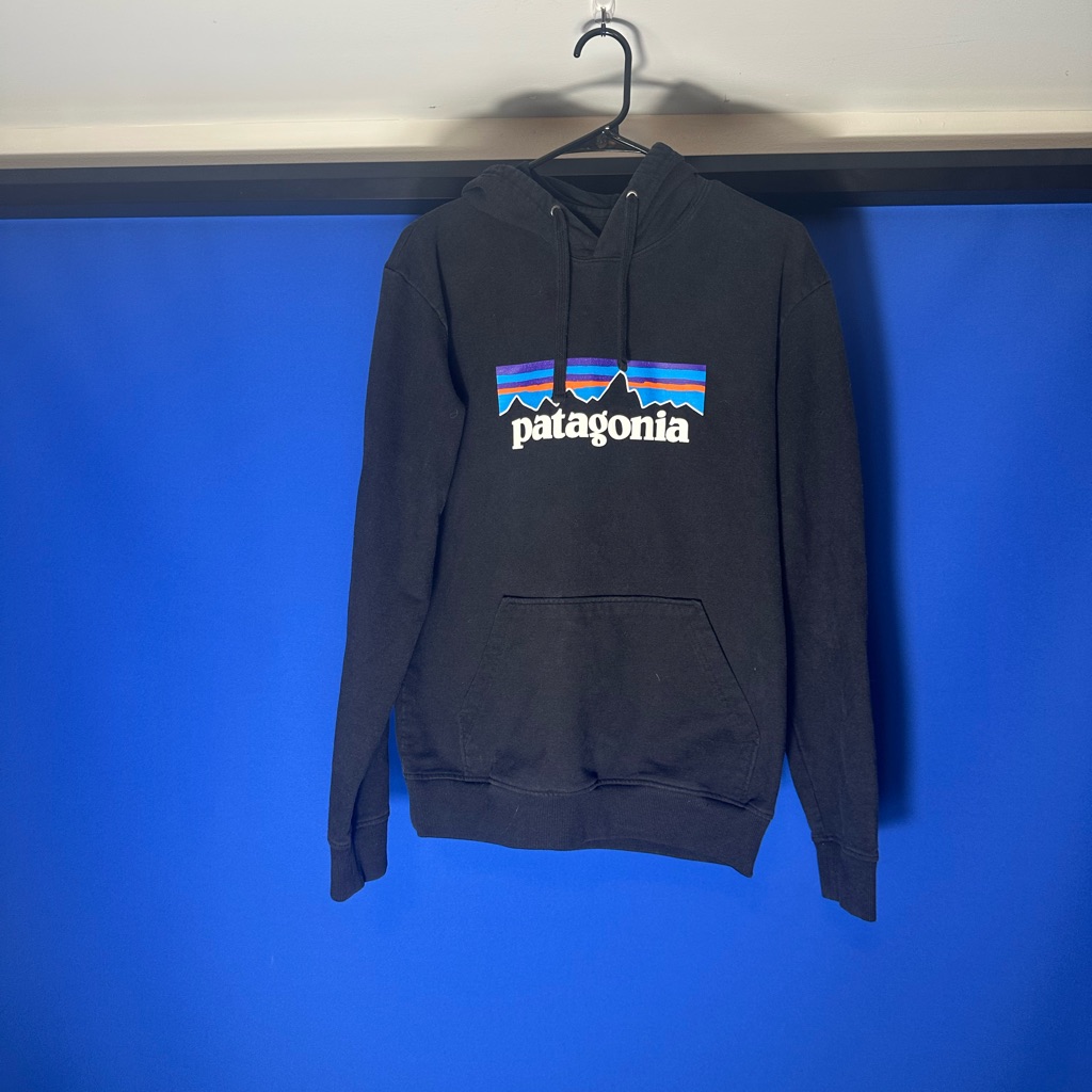 Patagonia Black Pullover Hoodie Sweatshirt